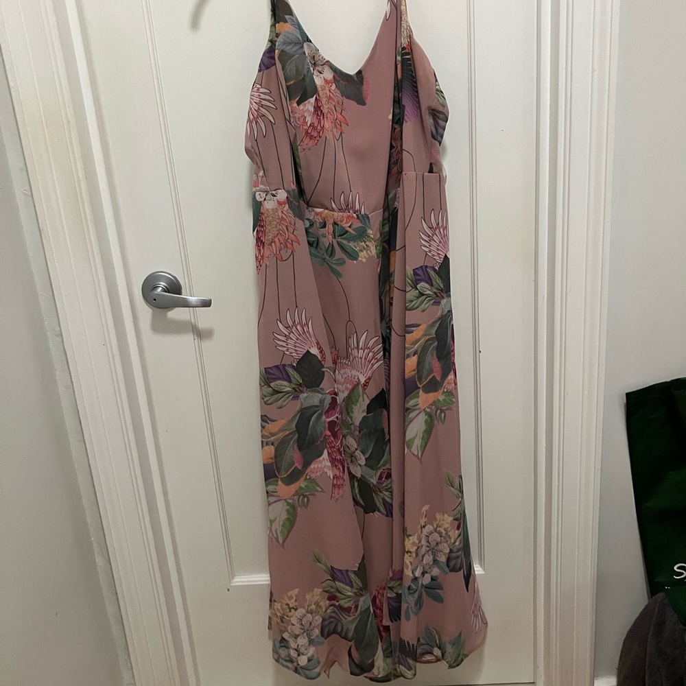 City chic pink floral dress